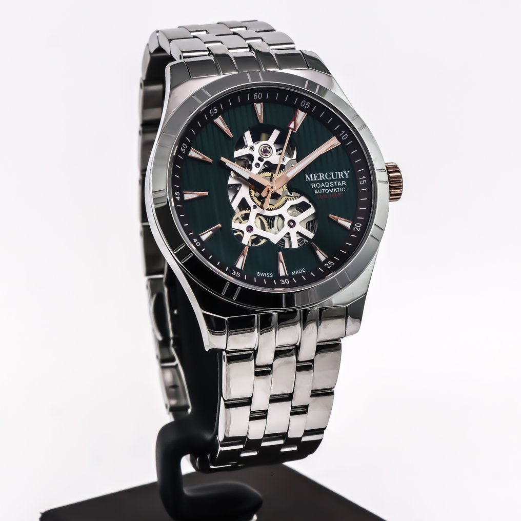 Mercury - Roadstar Skeleton Automatic Swiss Watch - MEA493SK-SR-12 - Nincs minimálár - Férfi - 2020+  #1.0