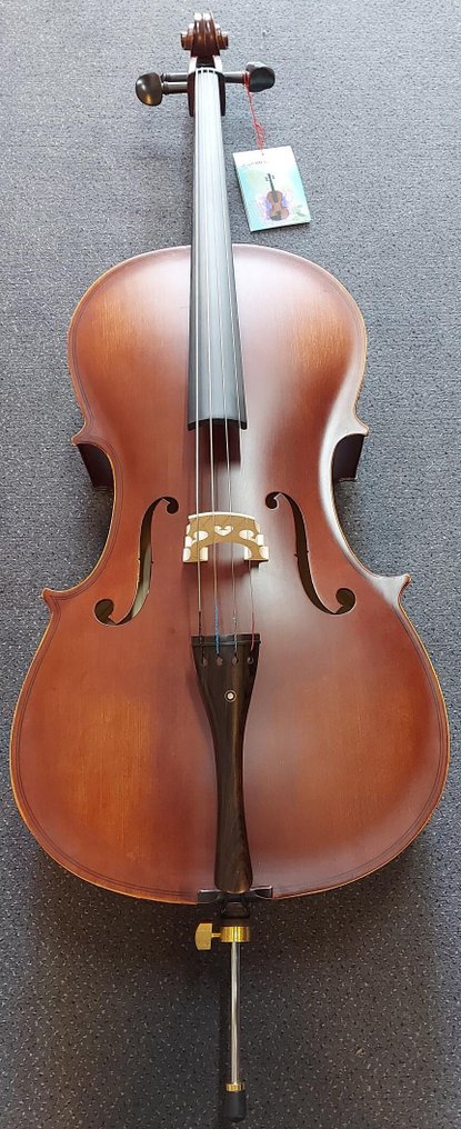 Leonardo - 1/2 maat studiecello met strijkstok en hoes -  - Cselló #1.0