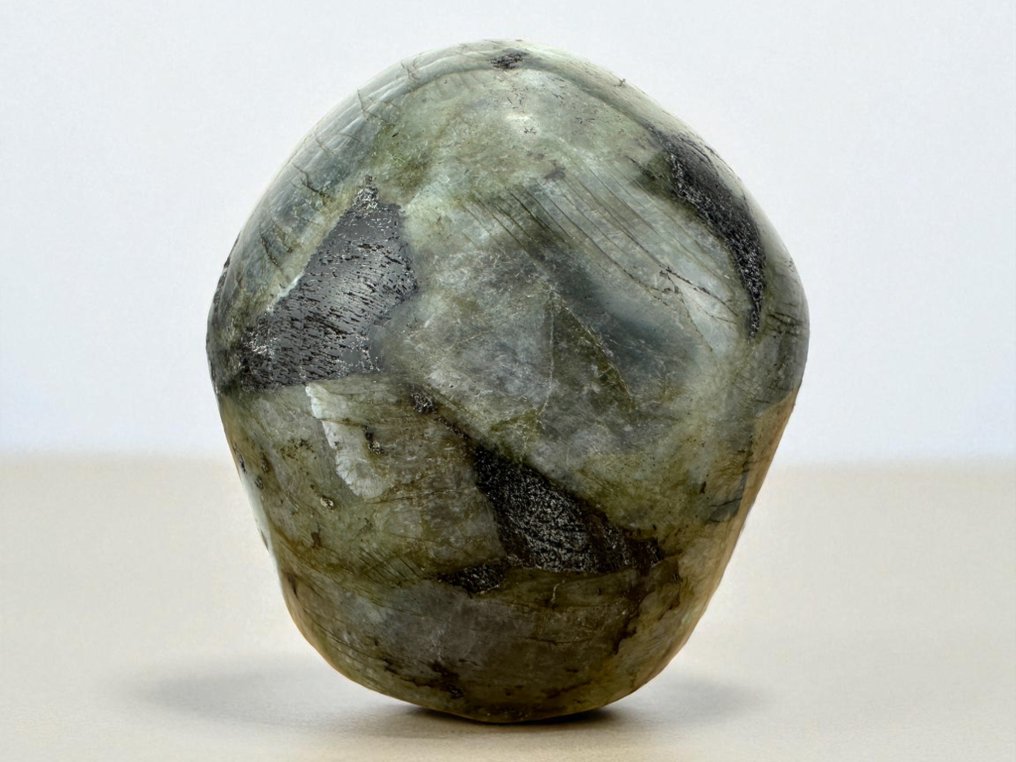 Λαβραδορίτης «Ανάγλυφο υψηλής ποιότητας» Λαξεμένο κρανίο - Labradorite - 9.5 cm - 8.5 cm - 12 cm -  (1) #4.3