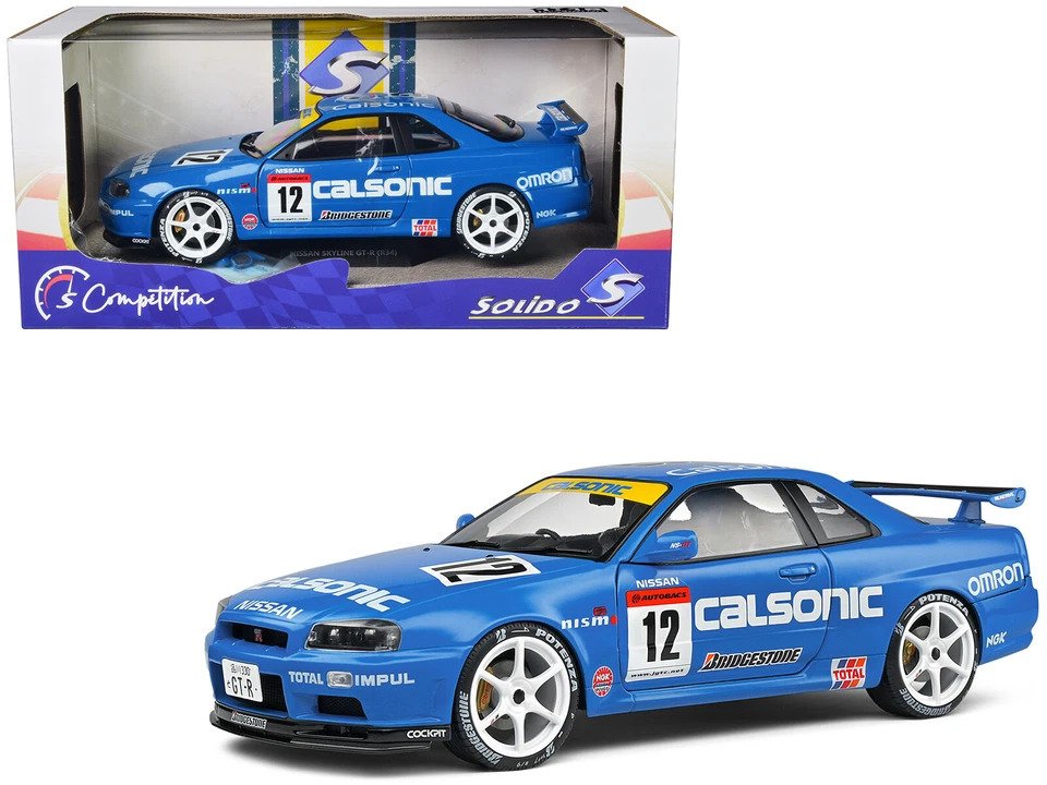 Solido 1:18 - Modellauto - Nissan Skyline GT-R R34 Calsonic #12 #3.2