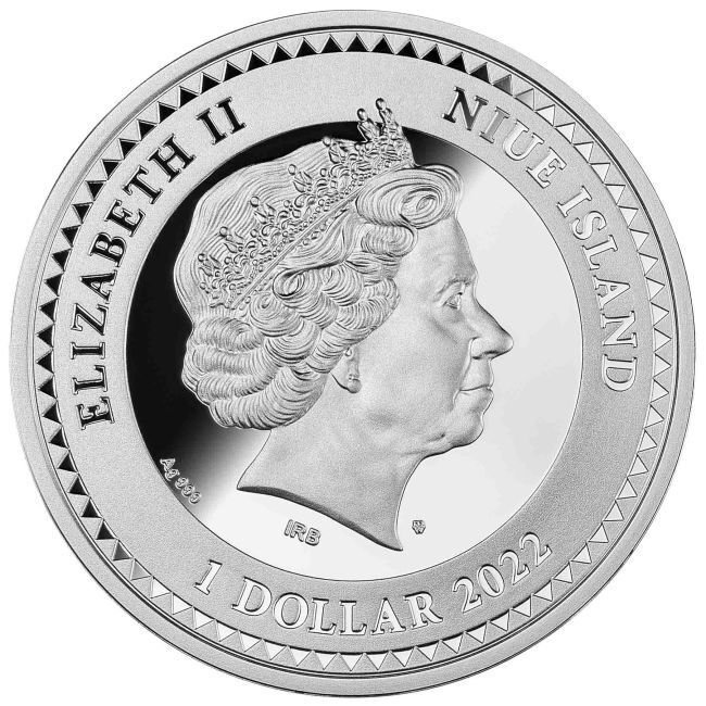 Niue. 1 Dollar 2022 1 oz The Eye of Horus High Relief Proof Coin #3.2