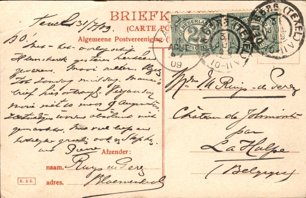 Holanda - Waddeneilanden - Texel - Postal (111) - 1900-1960 #3.2