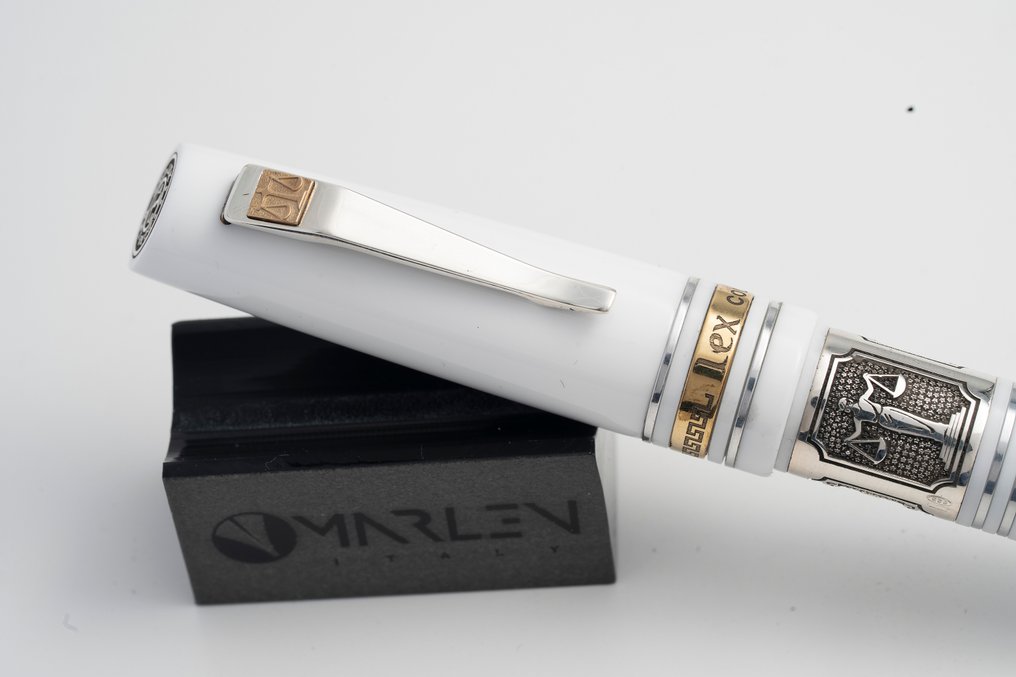 Marlen - Lex Bianca (dedicata alla professione legale) - Special edition in Resina e Argento - Rollerball-Stift #2.1
