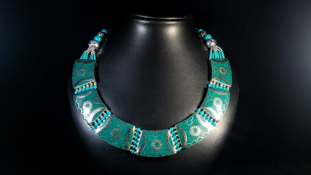 复古 项链 - 高度: 45 cm - 宽度: 3 cm- 149 g #2.1