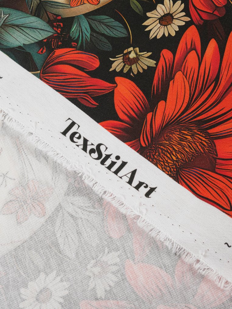 免费配送!TexStilArt - CALAVERA - 独家100%纯棉优质面料 - 室內裝潢織物 - 3 m - 3 m #2.1