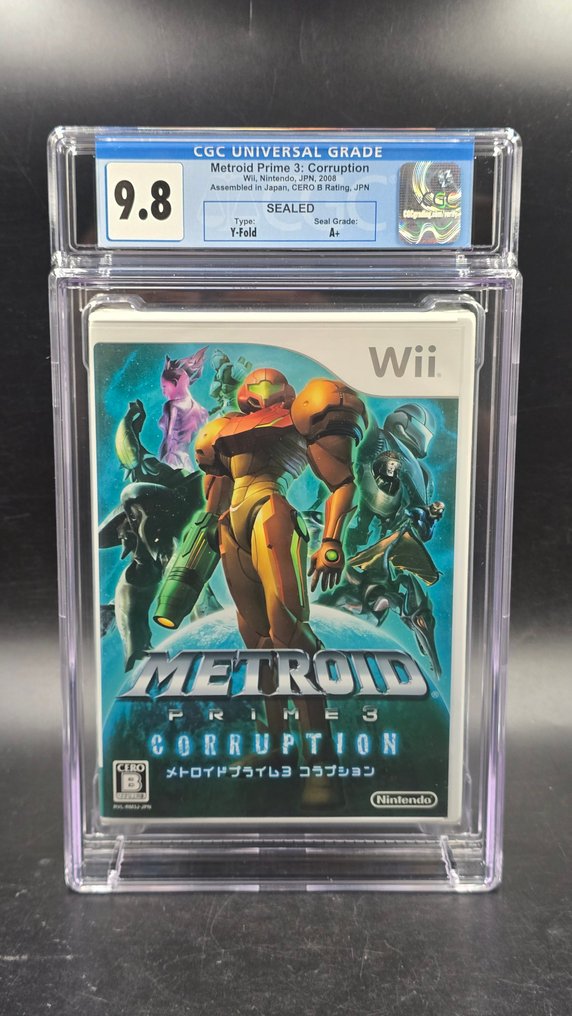 Nintendo - Wii - Metroid Prime 3: Corruption (JPN) CGC 9.8 Sealed A+ - Video game - In original sealed box #1.0