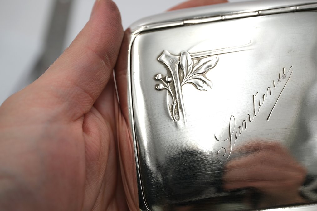 Zigarettenetui - .833 Silber - Jugendstil #3.2