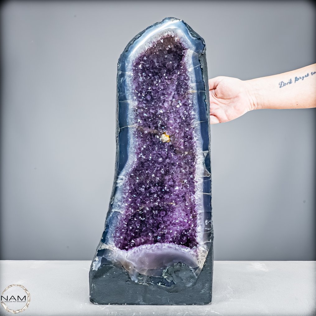 美丽的紫水晶簇配方解石——20公斤的自然之美与能量 自然的杰作- 20221.88 g #3.2