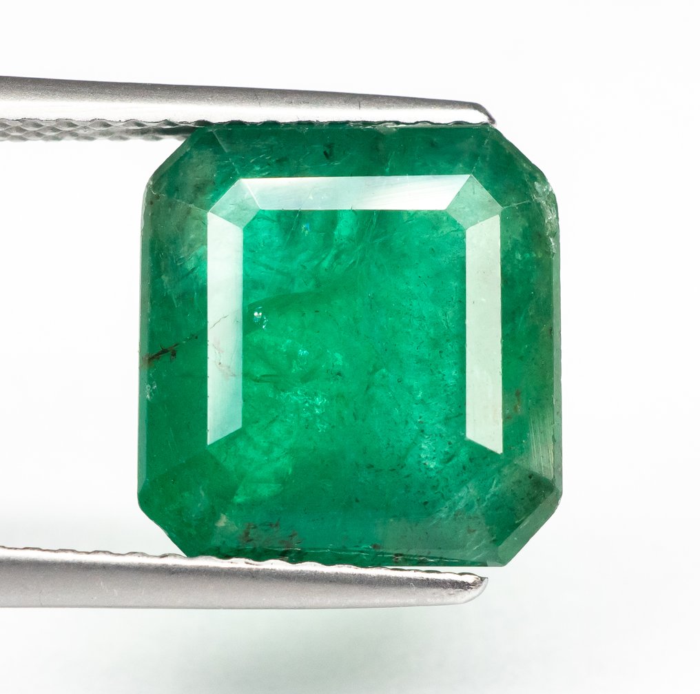 Nincs minimálár Smaragd  - 6.75 ct - Nemzetközi Gemmológiai Intézet (IGI) - Mély kékeszöld #1.0