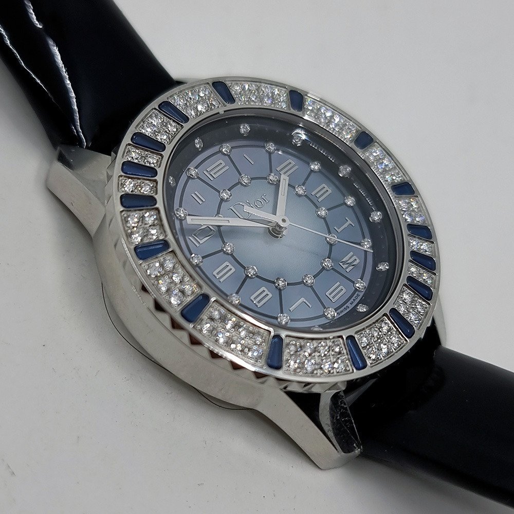 Christian Dior - Christal Blue Mother of Pearl Dial Diamond and Sapphire - CD113510A002 - Dame - 2020+  #3.2