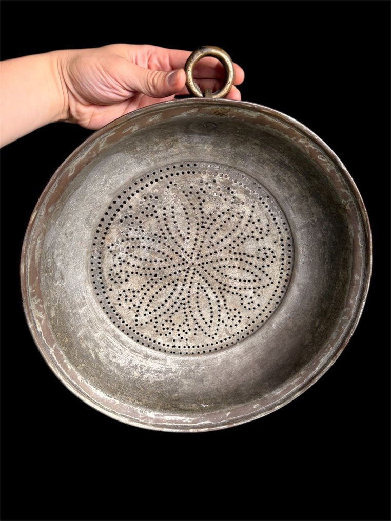 Platte - Kobber - Zeef det 19. århundrede 36cm #2.1
