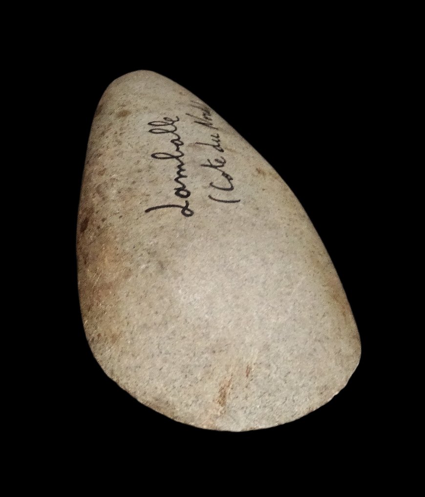 Neolithic Knapped and polished stone axe - 10,000/5,000 BC - Found in Lamballe (France)  (No Reserve Price) #1.0