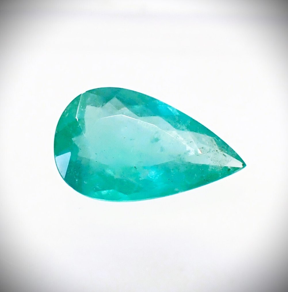 Smaragd - 3.89 ct - Antwerpeni Drágakővizsgálati Laboratórium (ALGT) - kékes-zöld #1.0