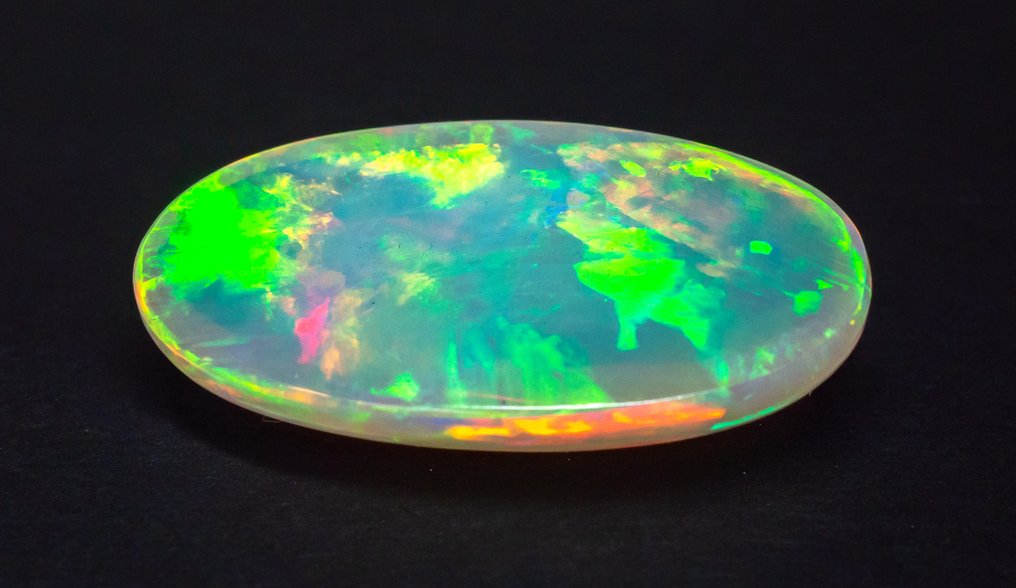 χωρίς τιμή ασφαλείας Οπάλιο  - 25.10 ct - Gem Report Antwerp (GRA) - Λευκός 'Παραλλαγή Χρωμάτων' #4.3