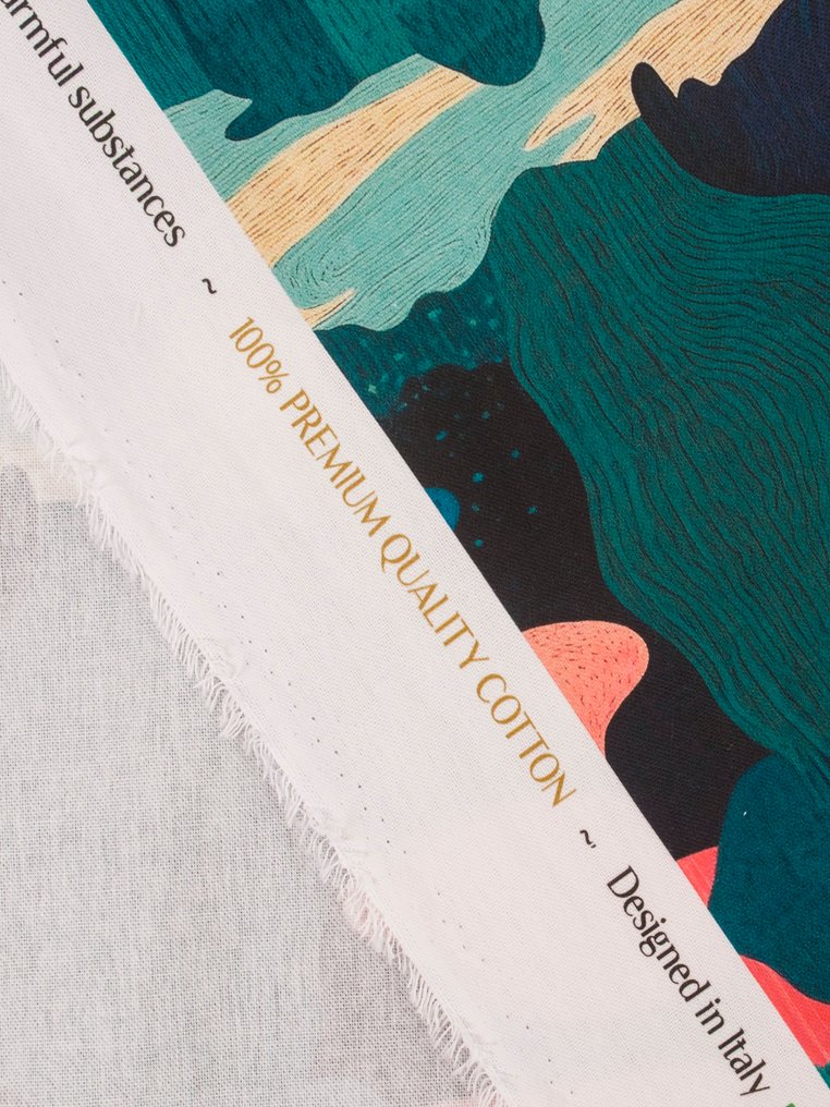 免运费！TexStilArt - COSMICA - 独家100%纯棉优质面料 - 室內裝潢織物  - 3 m - 3 m #4.3