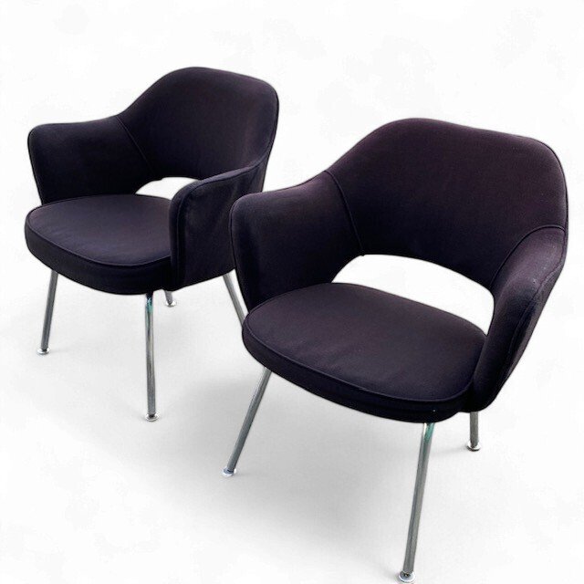 Knoll - Eero Saarinen - Sedia (2) - Model 71 - Tessuto, Acciaio inossidabile - Executive #1.0