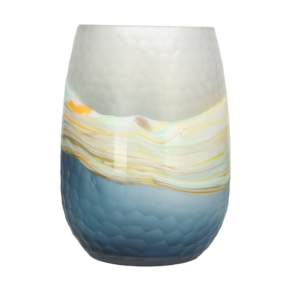 花瓶  - 玻璃 - 奢华切割花瓶 #3.2