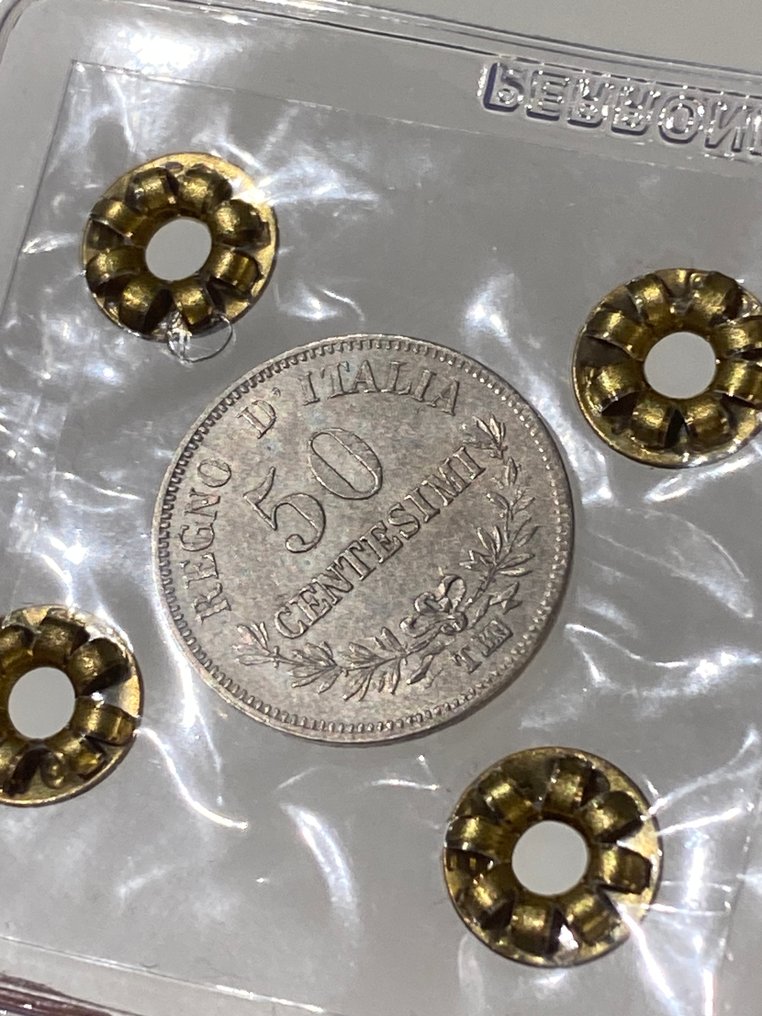 Italia, Regno Vittorio Emanuele II. 50 Cent 1867 Torino #4.3