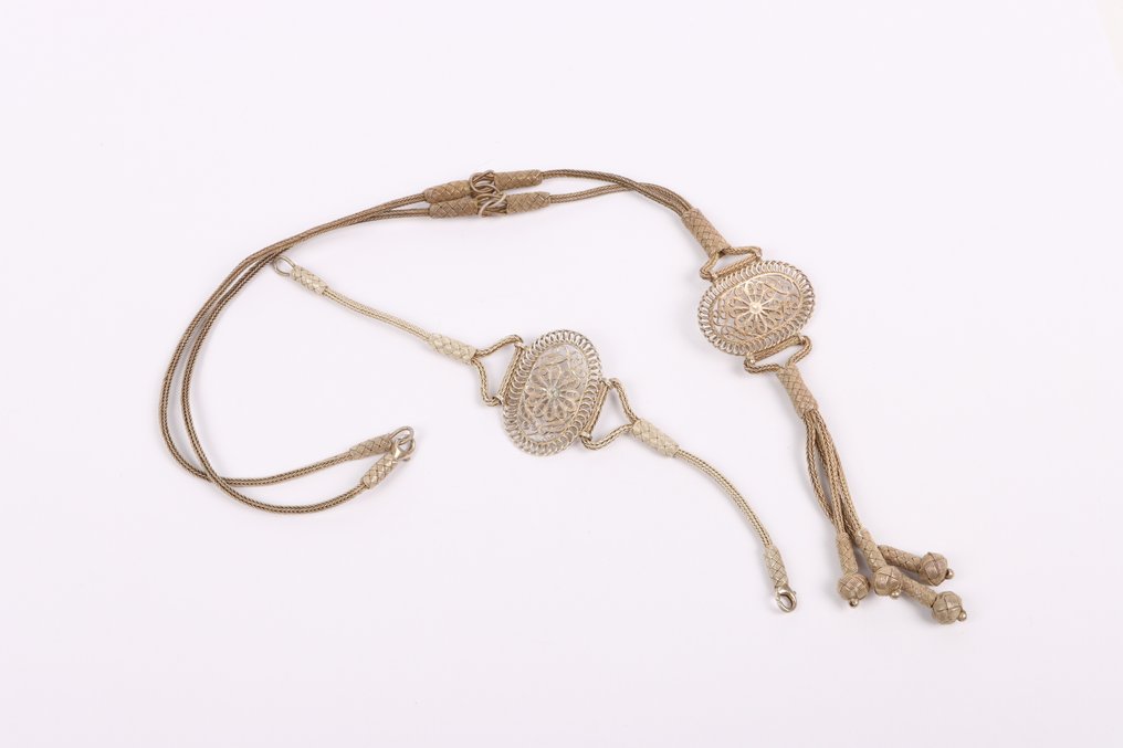 Ingen mindstepris - Smykkesæt med 2 dele Sølv - Filigran håndlavet vævning #4.3