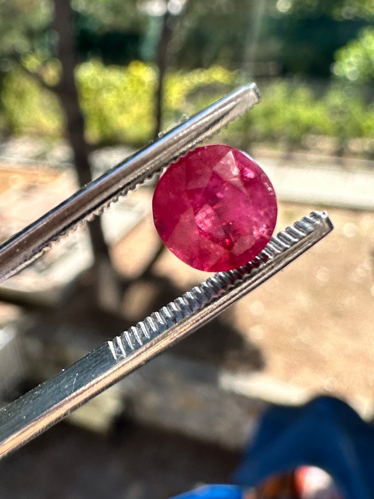 Ruby Real Gem! Stunning Transparent Faceted Blood Ruby. Natural, 1,65 Ct. From the Specially Collection - Height: 7.5 mm - Width: 6 mm- 0.33 g #4.3