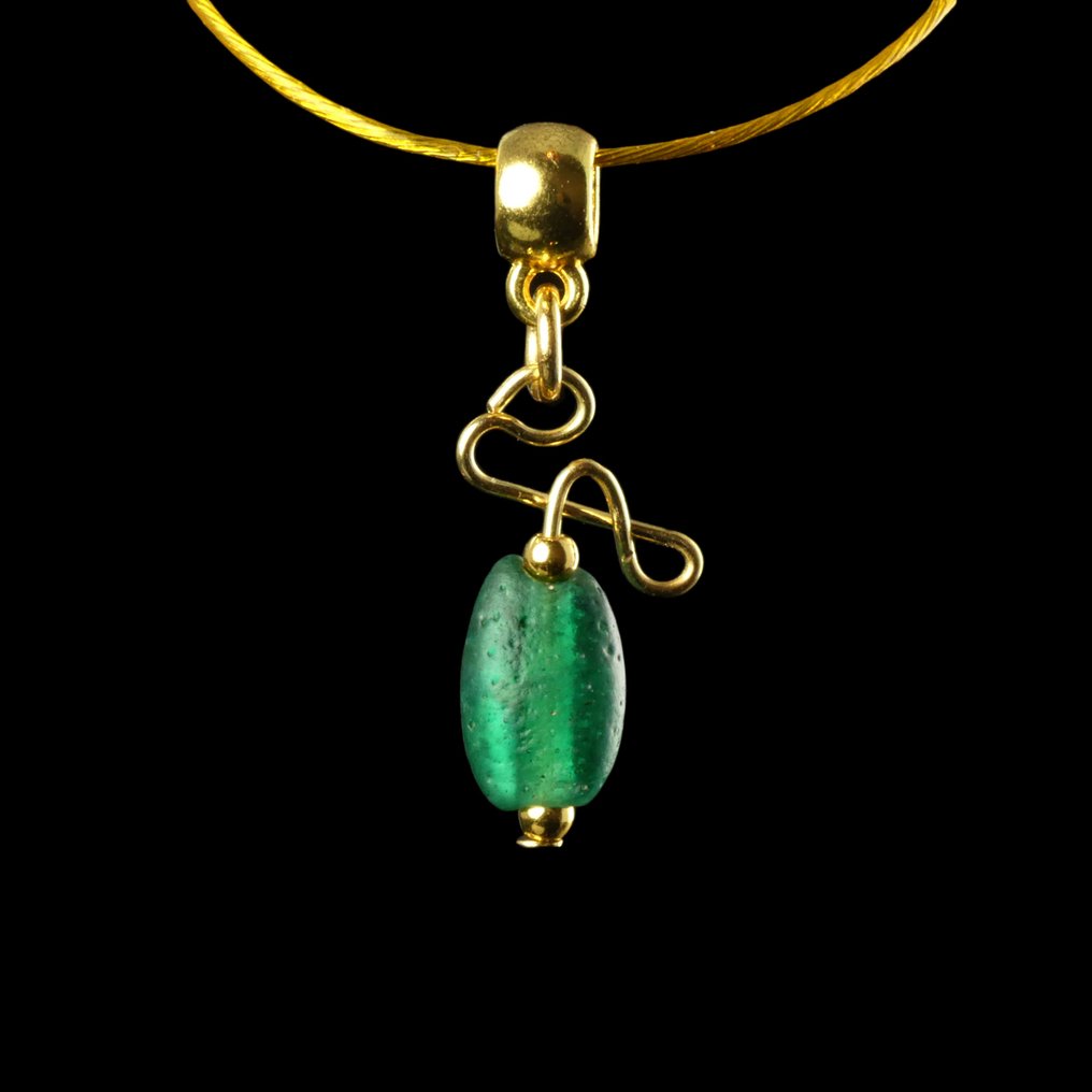 古羅馬 Pendant, 带有罗马玻璃珠 #2.1