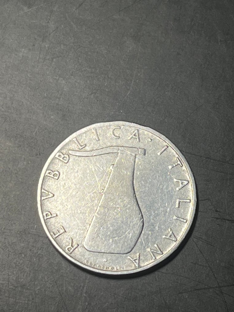 Ιταλία, Δημοκρατία 5 Lire 1956 "Delfino" (χωρίς τιμή ασφαλείας) #4.3