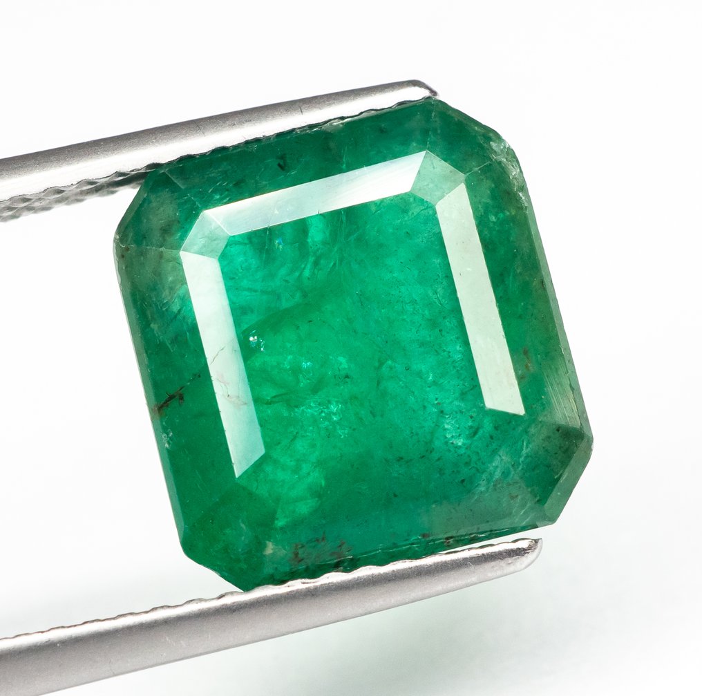 Nincs minimálár Smaragd  - 6.75 ct - Nemzetközi Gemmológiai Intézet (IGI) - Mély kékeszöld #2.1