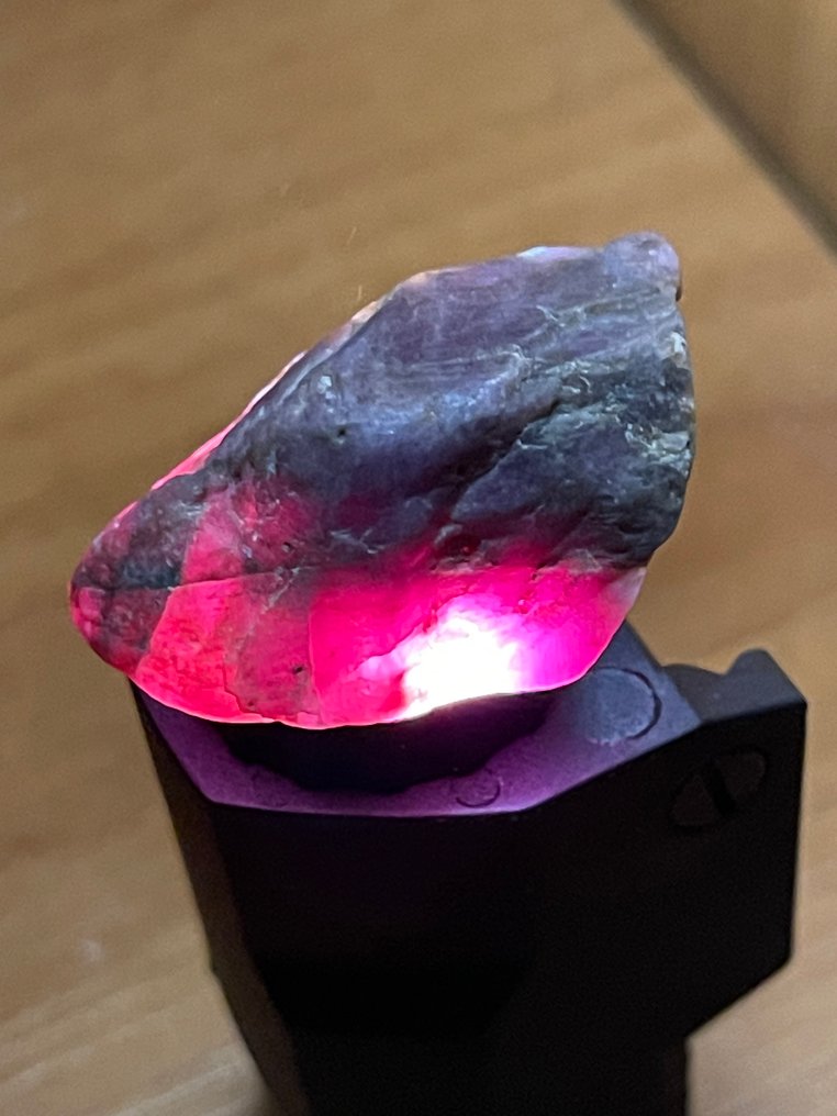Ruby 未加工的。莫桑比克大型未加工红宝石。82.5克拉。天然，百分百特别。 - 高度: 32 mm - 闊度: 18 mm- 16.5 g #3.2