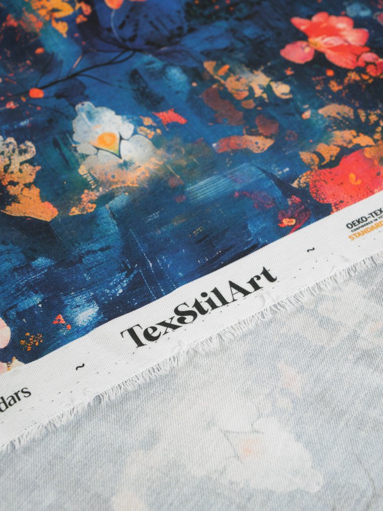 免运费！TexStilArt - MONET BLOOM - 独家100%纯棉优质面料 - 室內裝潢織物  - 3 m - 3 m #2.1