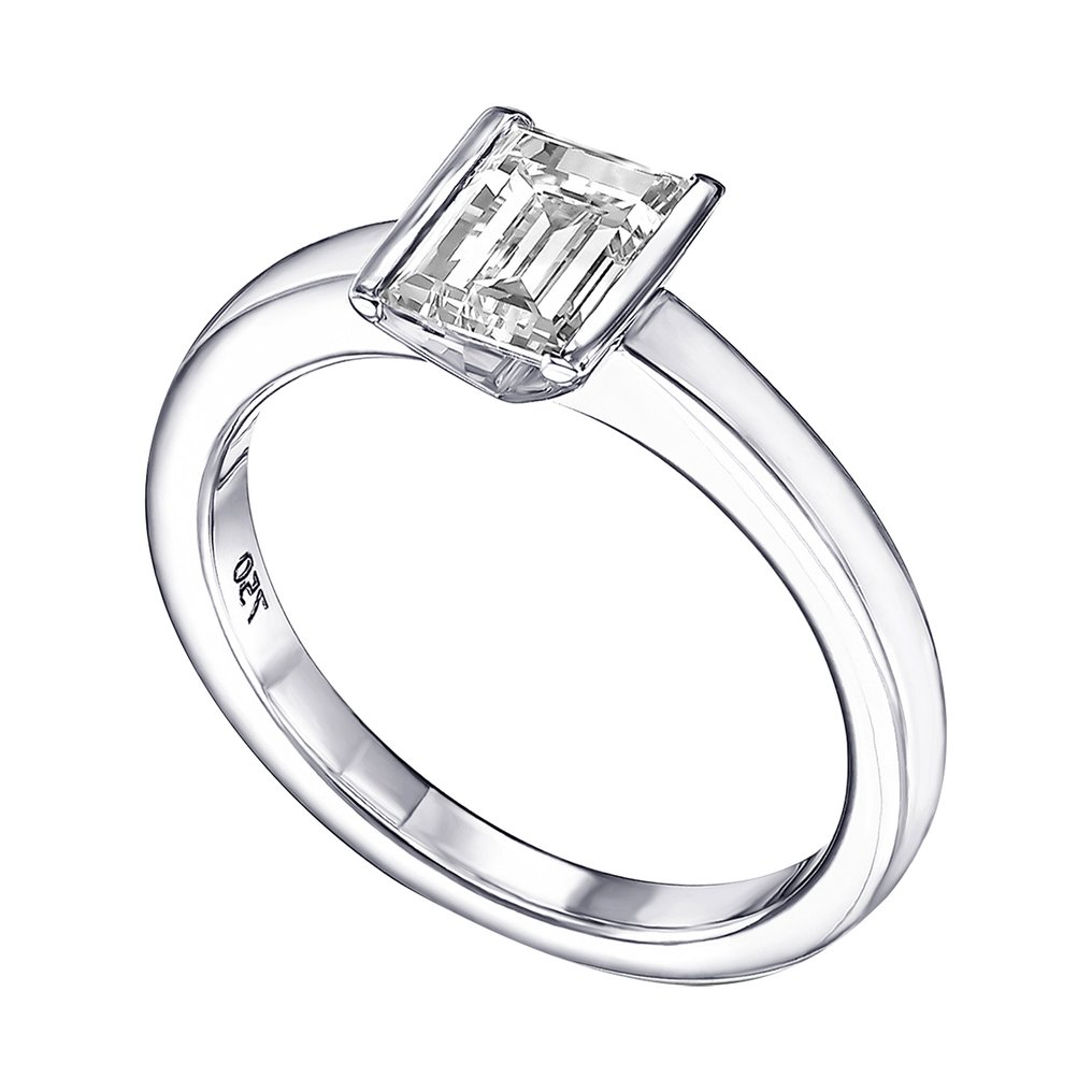 Δαχτυλίδι αρραβώνων - 18 καράτια Λευκός χρυσός - 0.95ct. tw. Διαμάντι (Φυσικό) #4.3