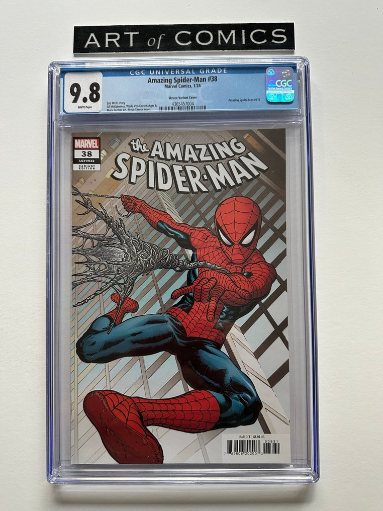 The Amazing Spider-Man (Vol. 6) #38 - Skroce Variant cover - CGC 9.8 - 1 Graded comic - Πρώτη έκδοση - 2024 #1.0
