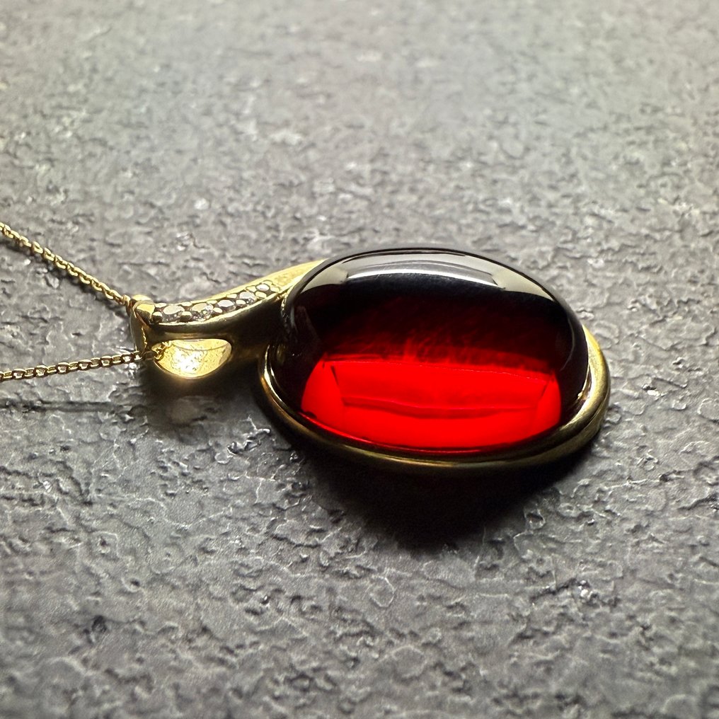 纯银925天然波罗的海琥珀吊坠 - 琥珀 - succinite #2.1