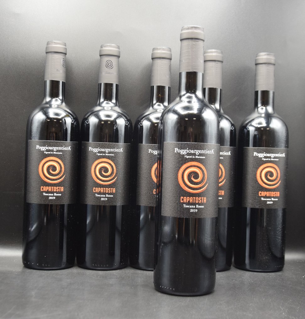 2019 Poggio Argentiera, Capatosta - Toscana IGT - 6 Flasker (0,75 L) #2.1
