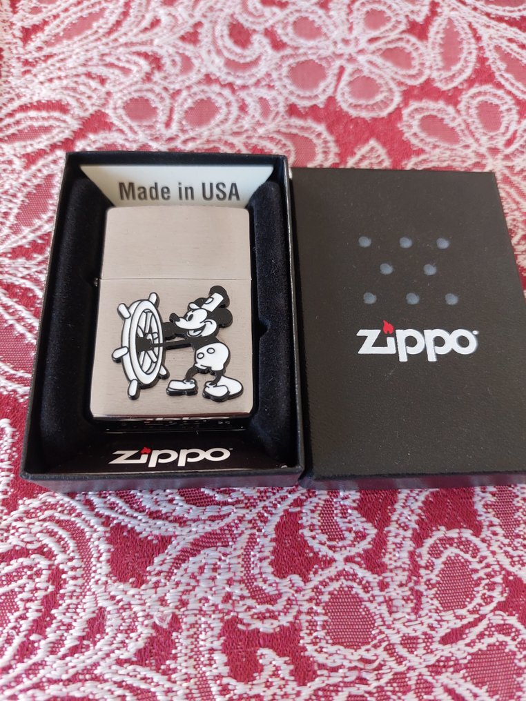 Zippo - Steamboat Willie - Ingen mindstepris - Lommelighter - Stål (rustfrit) #1.0