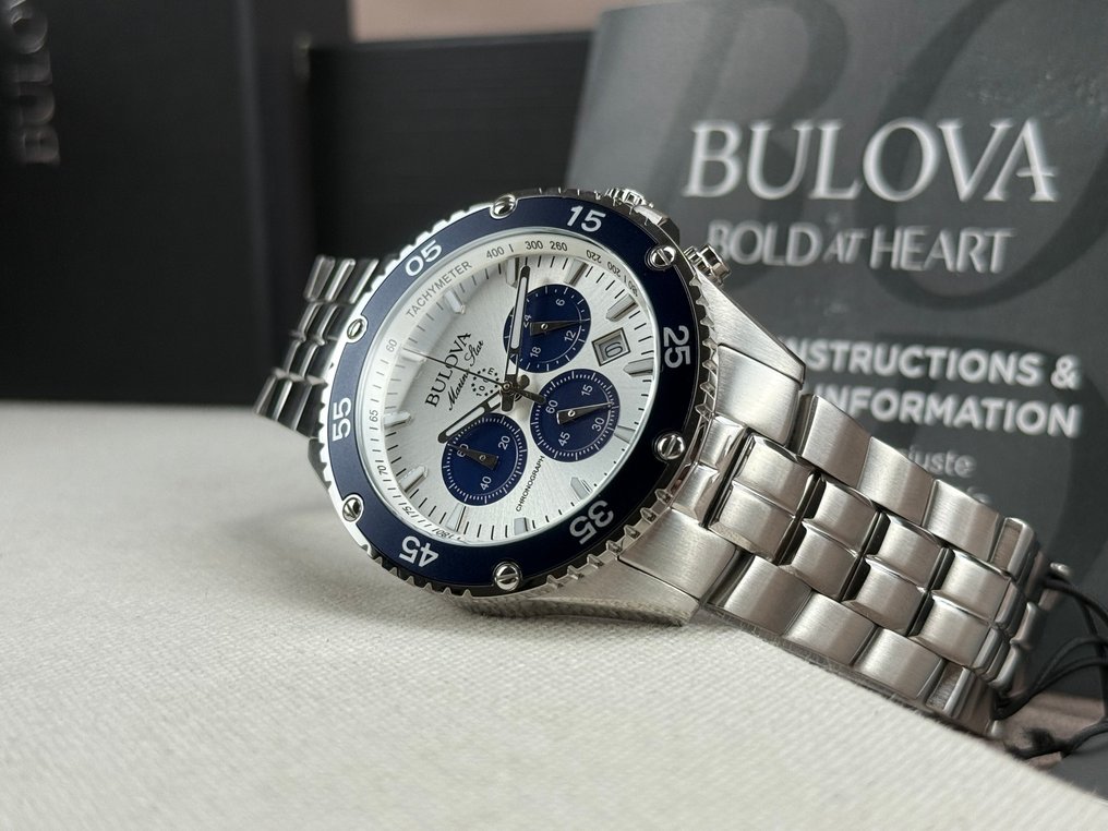 Bulova - Marine Star Chronograph Date - Nincs minimálár - 98B423 - Férfi - 2020+ #3.2
