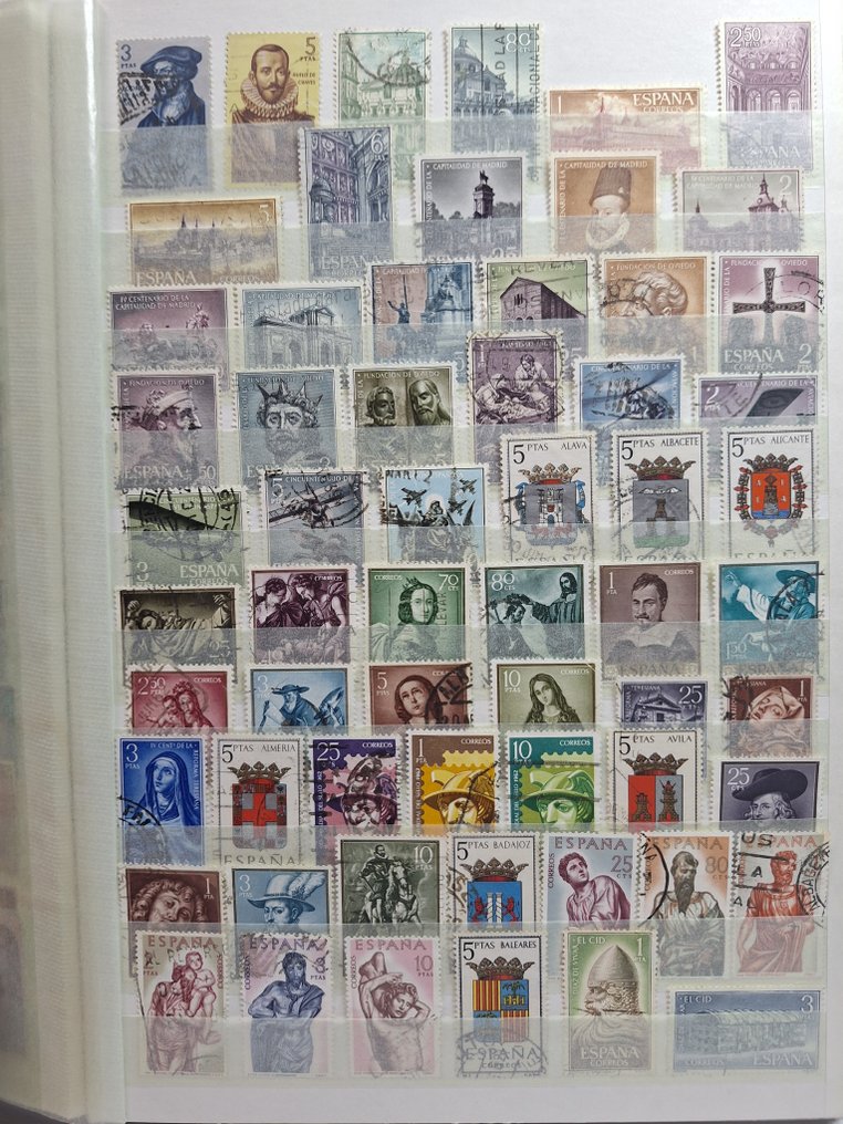 西班牙 1960/2008 - 非常丰富、整洁盖章的收藏，包括邮票簿和特别版。 #4.3