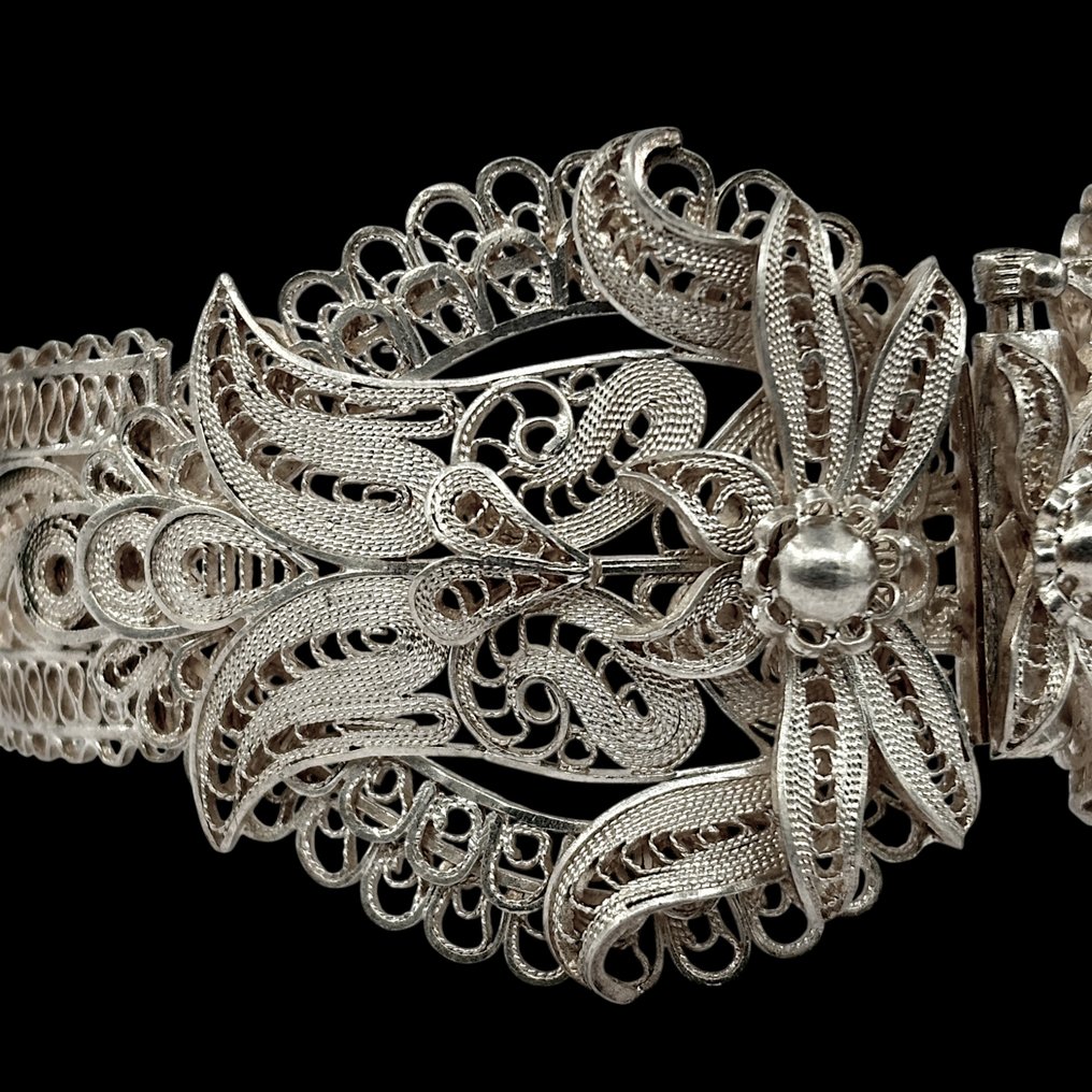 银 - 手镯 - 奥斯曼珠宝艺术 #2.1