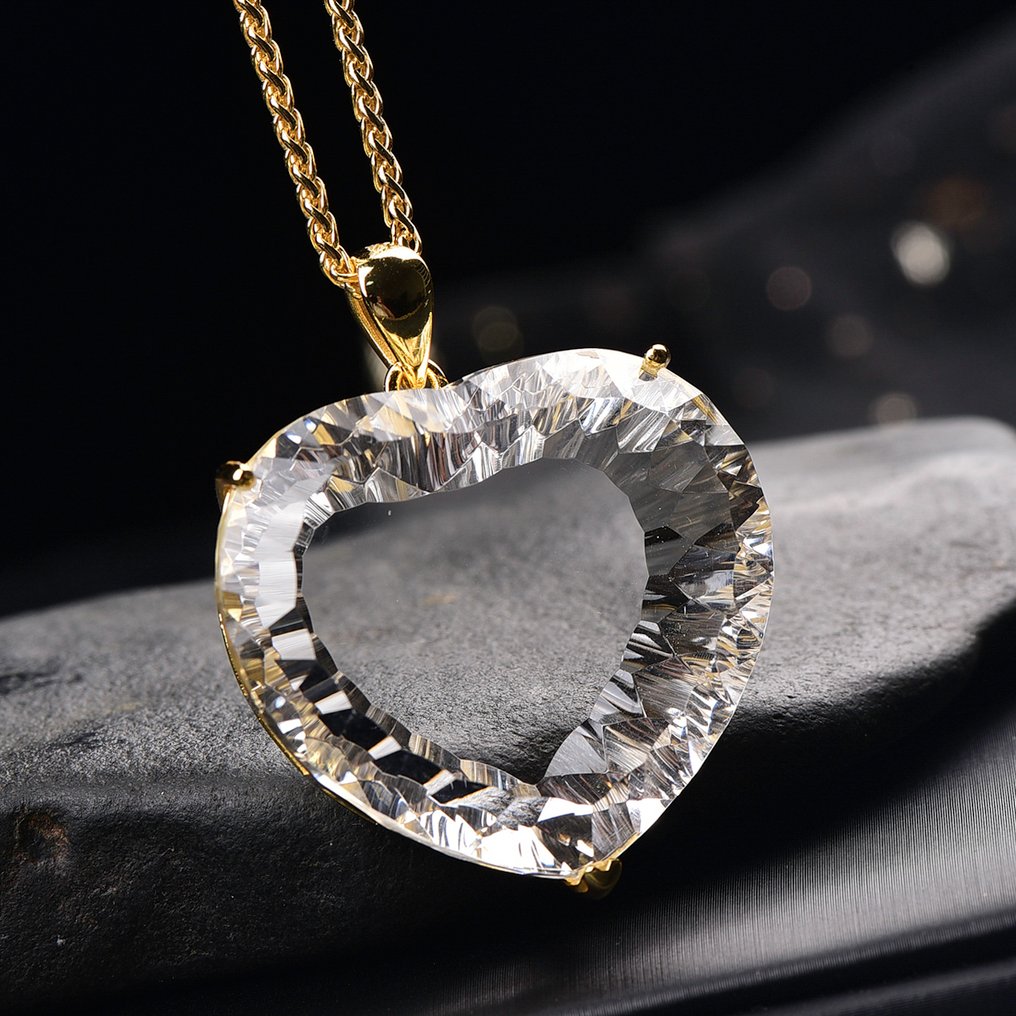 ALGT Certified - Huge and Masterful Natural Quartz Pendant - Extraordinary clarity that stands out at first glance- 33.02 g #4.3