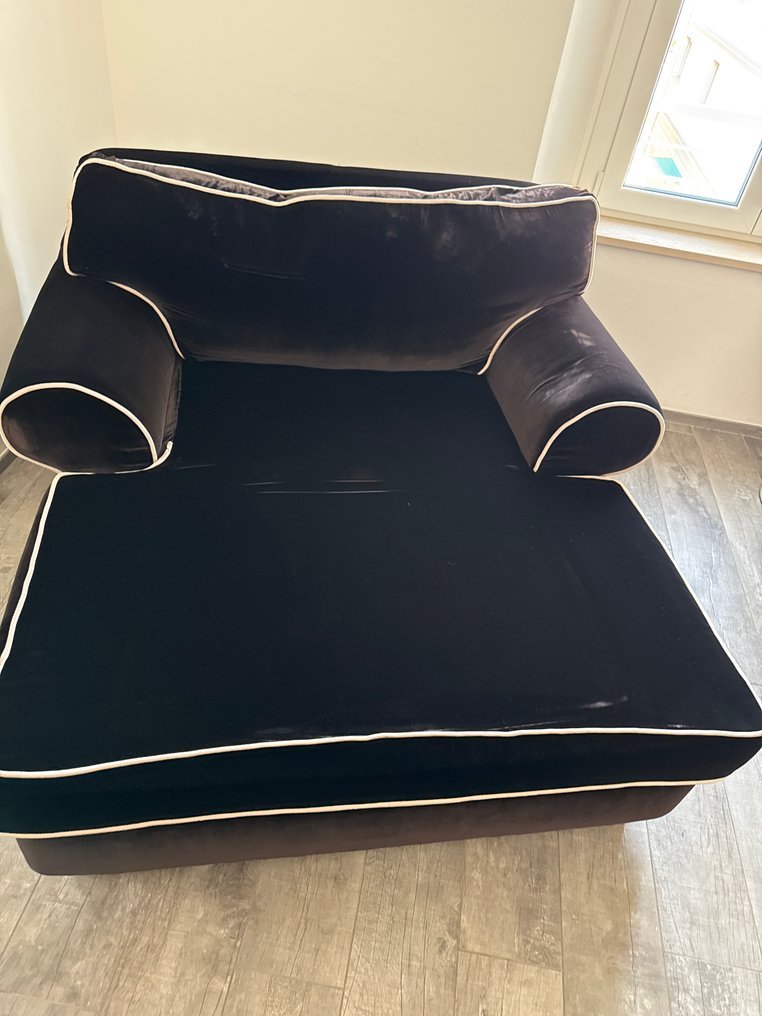 Italla - Fauteuil - Fluweel - Zitstoel weinig gebruikt #1.0