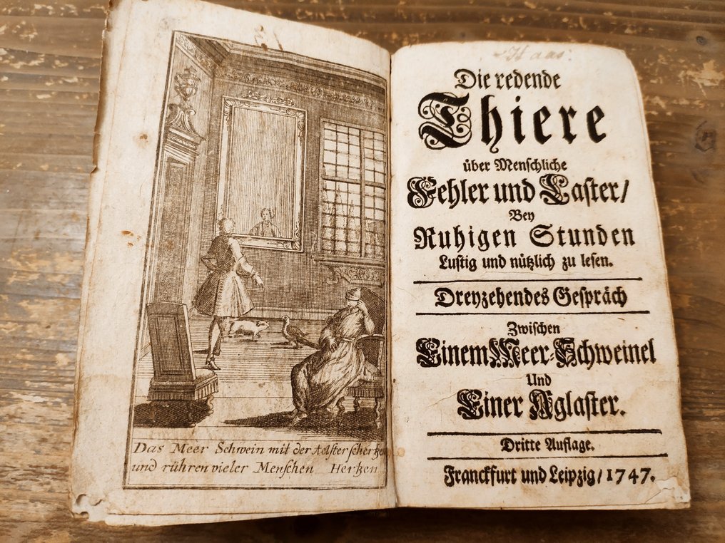 Christoph Gottlieb Richter - Die redende Thiere (4 vols.) - 1747-1756 #1.0