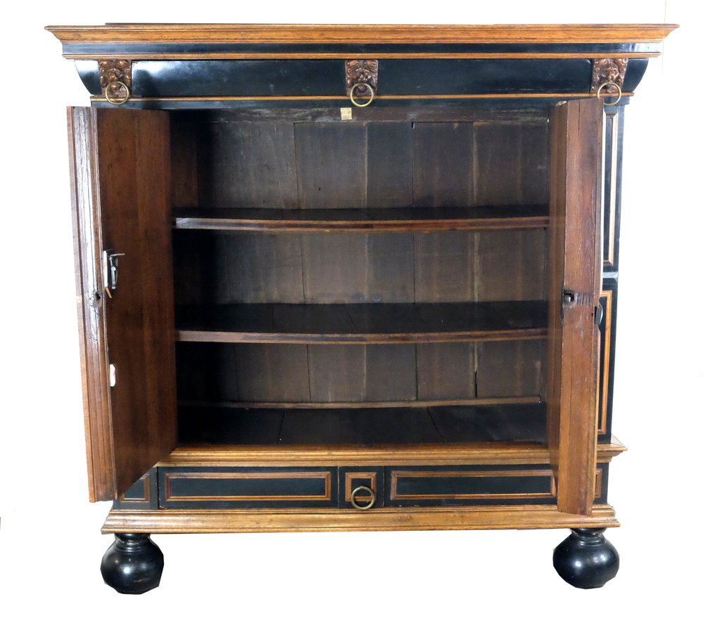 橱柜 - Zeeuwse Kussenkast - 橡木和乌木 #1.0