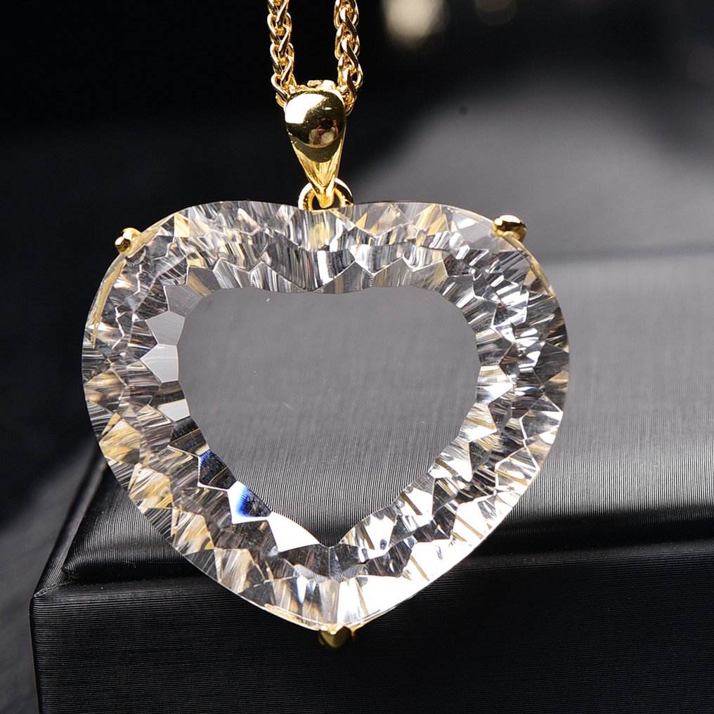 ALGT Certified - Huge and Masterful Natural Quartz Pendant - Extraordinary clarity that stands out at first glance- 33.02 g #1.0