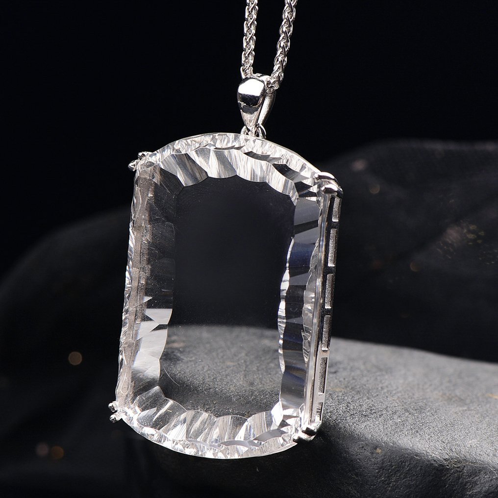 ALGT Certified - Huge and Masterful Natural Quartz Pendant - Notable for its exceptionally radiant clarity- 50.91 g #4.3