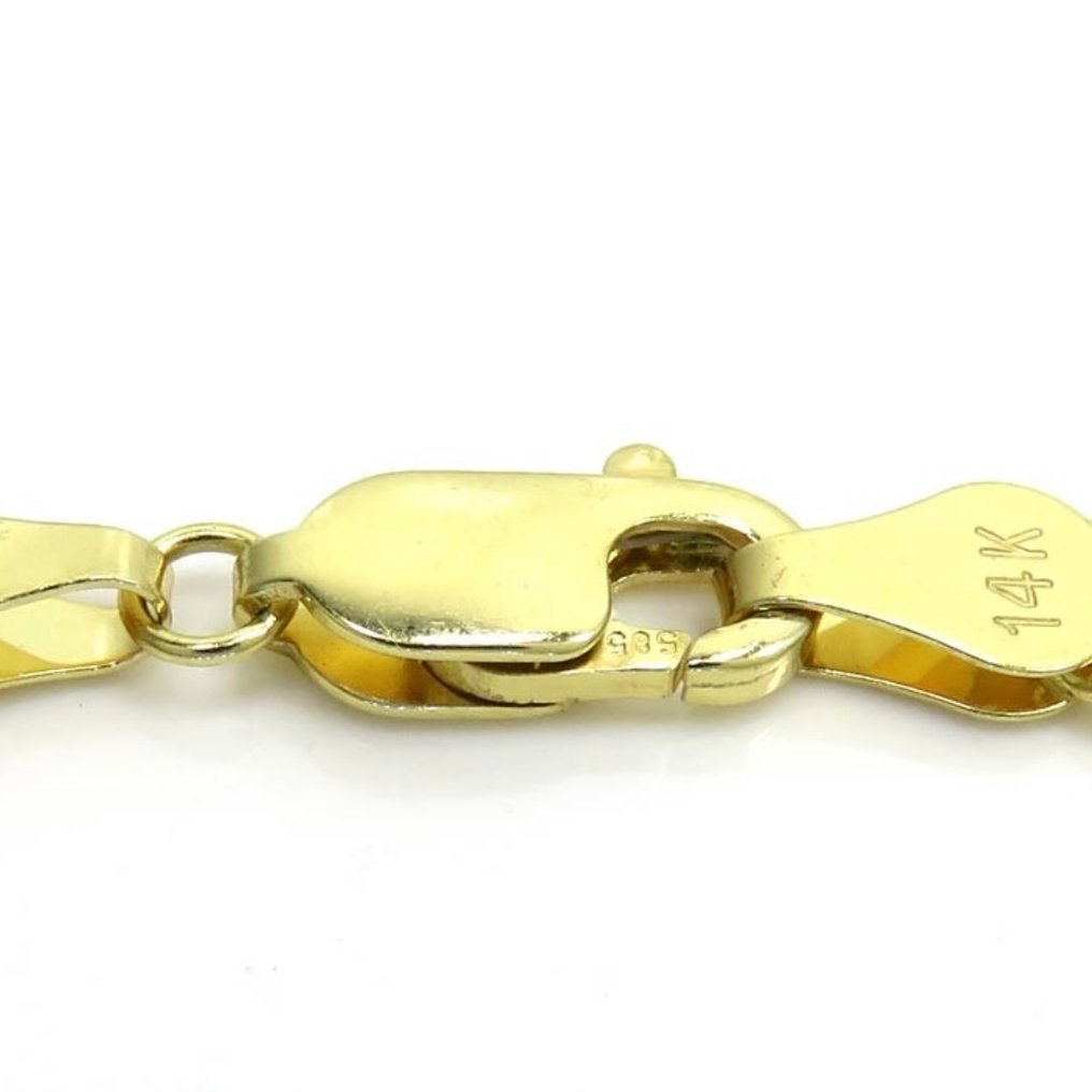Handmade - Αλυσίδα - 14 καράτια Κίτρινο χρυσό - Figaro Chain - 2,40 mm #2.1