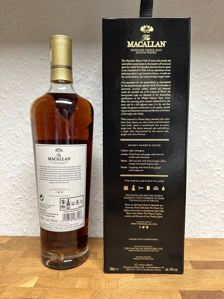 Macallan 18 years old Sherry Oak 2022 Release - 70cl #1.0