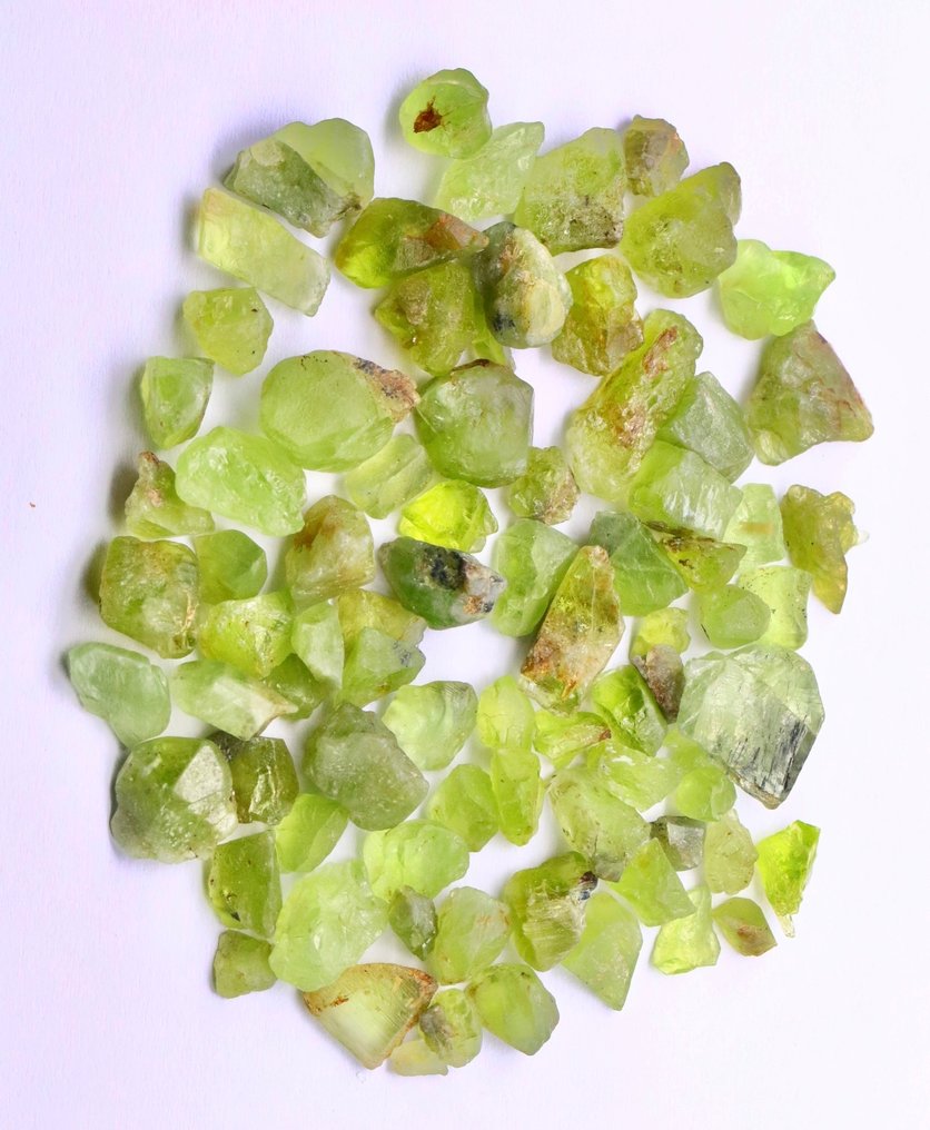 Exkluzív természetes rubin, turmalin, peridot, zafír, kék appetite, kristály / szelet / nyers- 100 g #1.0