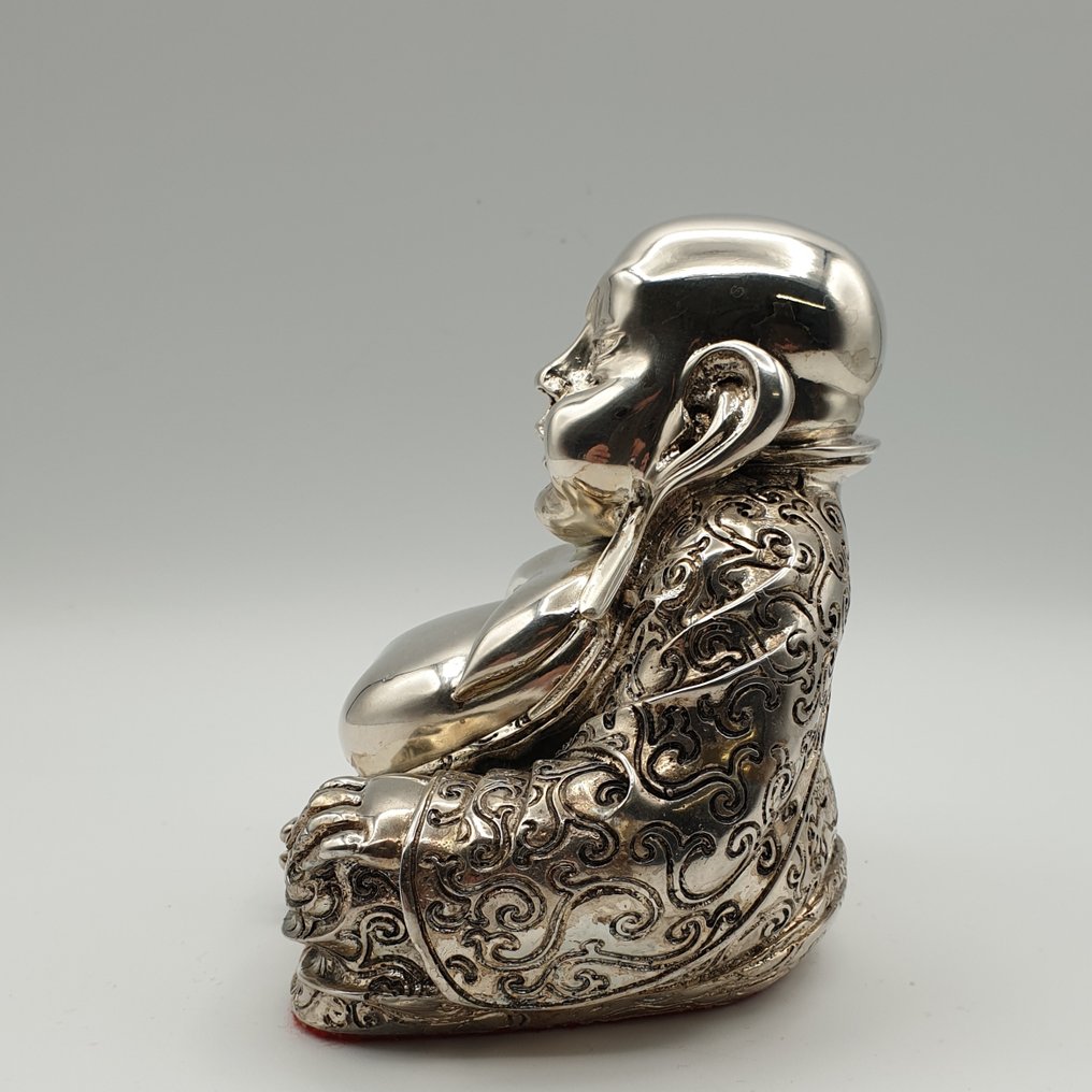 Grande Buddha rivestito in Argento 925 - Φιγούρα - .925 silver, ντυμένος με ασήμι #4.3