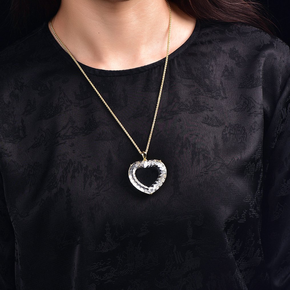 ALGT Certified - Huge and Masterful Natural Quartz Pendant - Extraordinary clarity that stands out at first glance- 33.02 g #1.0