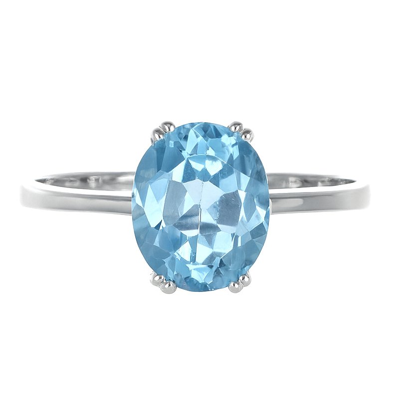 Ring - 18 kt. White gold - 2.75ct. tw. Topaz #2.1