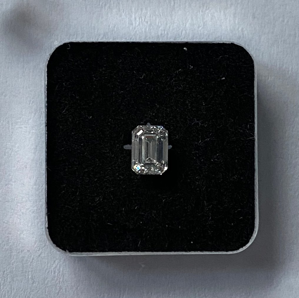 没有保留价 - 1 pcs 钻石  (天然)  - 0.50 ct - 祖母绿 - G - VS2 轻微内含二级 - 美国宝石研究院（GIA） #1.0